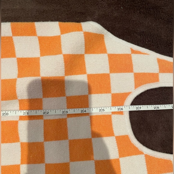 Princess Polly Orange Checkered Halter Dress - Picture 4 of 4